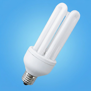 หลอดไฟ CFL พลาสติกสีขาว OEM ขั้ว E27 4U 6000K แสงเดย์ไลท์ 80lm/W 6000 ชั่วโมง CRI 80 ควบคุมด้วยสวิตช์ AC 220V รับประกัน 2 ปี - Product Image 1