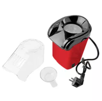 Machine à popcorn électrique à air chaud en plastique pour usage domestique, pour une collation saine, 1200W, rapide en 3 minutes