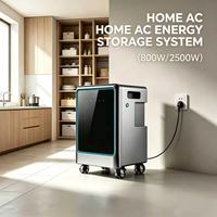 Système de stockage d'énergie intelligent à couplage CA avec batterie au lithium LiFePO4, contrôle IA, auto-chauffant, 4,60 kWh, protection IP65, résidentiel
