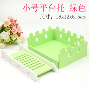 Plataforma pequeña para jaula de hámster, juguete rectangular de PVC duradero para interiores, 47cm - Product Image 5