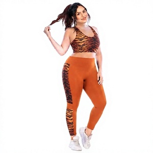 <b>Women</b> Soft Slim Fit Quick Dry Comfortable <b>Leggings</b> and Bra Yoga Set - Product Image 1