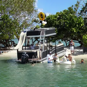 Yacht di lusso di buona impresa con barca di pesce del pontone del doppio scafo di alluminio dello scorrevole da vendere