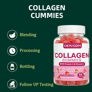 Gomitas de Colágeno OEM 60 Unidades |   Suplemento Dietético para Adultos con Vitamina C y Sabor a Sandía para Cabello, Piel, Uñas y Articulaciones, Mejora la Densidad Ósea - Product Image 5