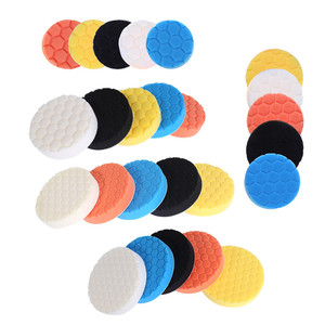 Kit de disques éponge à dos velours pour polissage et cirage automobile, pour l'approvisionnement transfrontalier, avec roue hexagonale de 3, 4, 5, 6, 7 pouces à motif tortue en relief - Product Image 4