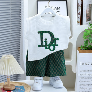 Traje de niño guapo estilo de ocio <span class=keywords><strong>para</strong></span> niños <span class=keywords><strong>para</strong></span> 3Y traje blanco sin mangas <span class=keywords><strong>para</strong></span> cumpleaños <span class=keywords><strong>Chaleco</strong></span> de moda + Pantalones <span class=keywords><strong>para</strong></span> traje de dos piezas - Product Image 4