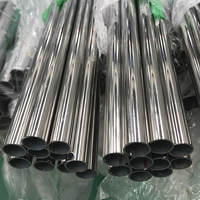 Tuyau d'acier inoxydable de 2 pouces SS 304 Tube carré rond pour tuyau de rampe d'escalier