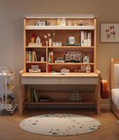 Table d'étude carrée en bois massif durable pour enfants, design moderne multifonctionnel ergonomique pour la protection des yeux, idéale pour l'apprentissage à domicile