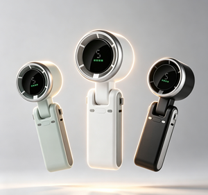 Mini ventilateur portable avec batterie de 1200 mAh et moteur à balais de 12 500 tr/min ; ventilateur de refroidissement portatif - Product Image 3