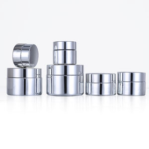 Vente en gros de pots en verre vides pour crème de 5g à 50g - Contenants cosmétiques argentés et dorés pour le maquillage - Product Image 2