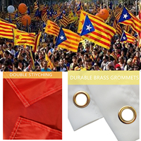 Drapeau espagnol de l'Espagne, 3*5 pieds, en tissu polyester, pour les activités de défilé, drapeau pour les fans, personnalisé, double face