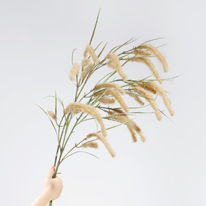 Bouquet di finto grano realistico con steli di canna ecologici e sempreverdi per decorazioni rustiche per matrimoni, casa e fattoria - Product Image 2