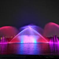 Fuente Musical para Parque Acuático al Aire Libre Controlada por DMX/PLC