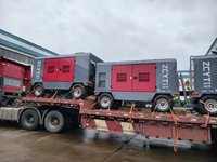 Compresseur d'air à vis portable diesel Zhilian 850CFM 15 bars 191 kW 260 CV 24 m³/min pour forage de puits d'eau et équipement de forage DTH