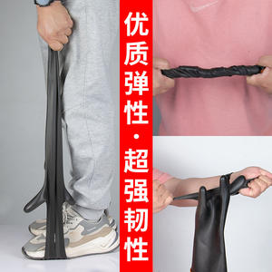 Gants en latex de caoutchouc naturel industriels, résistants aux produits chimiques, épaissis, lisses et antidérapants pour atelier de fabrication mécanique - Product Image 3