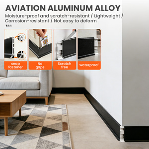 <span class=keywords><strong>Plinthe</strong></span> murale en <span class=keywords><strong>PVC</strong></span> avec base d'installation en aluminium, profilé de sol en aluminium, <span class=keywords><strong>plinthe</strong></span> murale en métal, étanche - Product Image 6