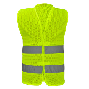<span class=keywords><strong>Gilet</strong></span> réfléchissant haute visibilité et haute luminosité durable en gros pour la construction routière, vêtement en tissu maillé 100 % polyester - Product Image 1