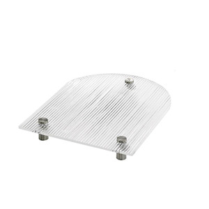 Acrylique décoratif <span class=keywords><strong>pied</strong></span> <span class=keywords><strong>plateau</strong></span> créatif acrylique plateaux bijoux parfum maquillage organisateur clair arc forme salle de bain évier vanité - Product Image 1
