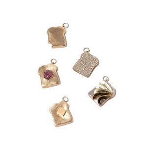 Europe États-Unis Populaire 18K Or Cuivre Plaqué Pendentif Collier Basic DIY Live Ring Chaîne Food Series Spacers Jewelry - Product Image 5