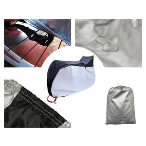 Funda para bicicleta 190t de poliéster recubierto de plata, resistente a la lluvia y al polvo, para protección exterior de bicicletas con bolsa de almacenamiento - Product Image 2