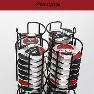 Compatible <span class=keywords><strong>Tassimo</strong></span> <span class=keywords><strong>Capsule</strong></span> 64pcs <span class=keywords><strong>Capsule</strong></span> de café <span class=keywords><strong>Capsule</strong></span> de café Support de stockage en métal - Product Image 2
