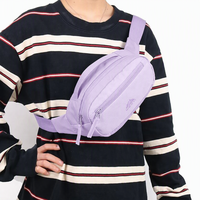 Sac banane personnalisable en polyester style vintage, accessoire décontracté pour la randonnée en extérieur avec fermeture éclair réglable pour femmes et hommes
