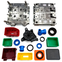 Komponen Cetakan Injeksi OEM ODM Kustom, Presisi, Tahan Aus, dari Nylon POM PEEK PTFE PP Plastik, untuk Perumahan Industri