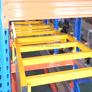 مصنع مخصص مستودع الصلب تخزين الثقيلة المحمول دفع الظهر البليت الرف دفع الظهر نظام أرفف دفع مع سي معتمد - Product Image 1