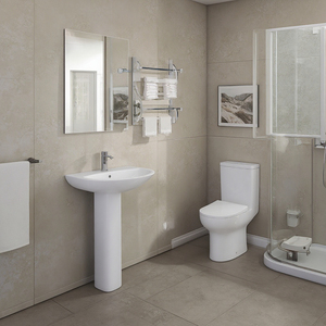 Sunrise P Trap Installé <span class=keywords><strong>Toilette</strong></span> à double chasse Taille compacte avec option de siège à fermeture douce Réduction du <span class=keywords><strong>bruit</strong></span> Caractéristique Apparence élégante - Product Image 2