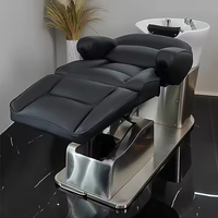Chaise électrique moderne avec shampoing nouveau design de lit de massage en cuir synthétique pour salon de coiffure et hôtel