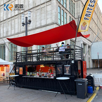 Caffetteria Modulare in Container Prefabbricato da 20 Piedi con Cucina Commerciale e Finestra di Servizio, Design Personalizzato