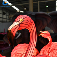 SGTL28 Lifesize Zoo Seiden laterne Flamingo Laterne Chinesische Festival Laterne zu verkaufen