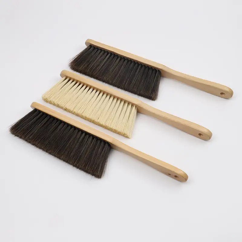 Eco Friendly Wood Handle PP Bristles Hand Broom Drafting Dust Bench brush