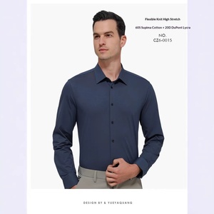 Camicia Nera Personalizzabile da Uomo a Maniche Lunghe, Comoda in Cotone Premium a Fibra Lunga, Business Casual, Senza Stiratura, di Alta Gamma, all'Ingrosso - Product Image 3