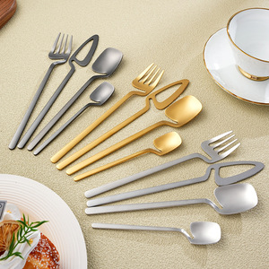 304 Roestvrijstalen Hangende Set-<span class=keywords><strong>Cup</strong></span> Creatief Westers Servies Gezandstraald Koffiedessert Voor Huishoudelijk Gebruik Cake Serveren