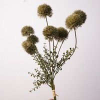 Boules d'allium artificielles à 3 tiges, couleur soleil d'automne, pour la décoration florale de table de mariage et de la maison