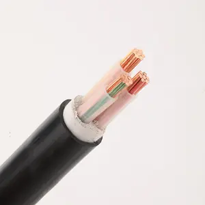 Cabo de alimentação com bainha de PVC isolada para cabos de cobre, cabo de alimentação elétrica 3 núcleos 4 núcleos 5 núcleos 35 mm 50 mm 70 mm, 0,6/1KV XLPE