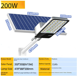 Proyecto de Iluminación <span class=keywords><strong>Solar</strong></span> para Calles, Luces de Jardín Exteriores de Tipo Dividido - Product Image 5