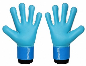 Gants de gardien de but professionnels personnalisés de haute qualité, très demandés, en caoutchouc bleu pour l'extérieur - Product Image 3