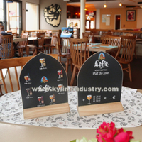 Présentoir de Table en bois massif, support de Menu avec coiffeuse