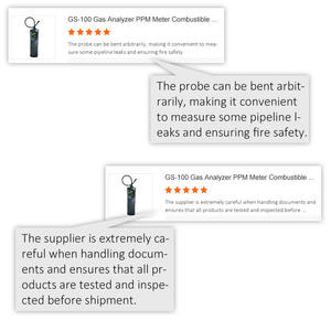 DAXI GS-100 Digitaler Gasleckdetektor Tragbarer Brenngas-Schnüffler mit Sirenenalarm für Methan, Propan, Wasserstoff, LPG-Leckageprüfung - Product Image 4