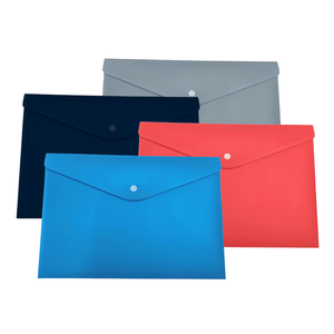 Carpeta con Cierre Elástico de PP Esmerilado, Colores Surtidos, Paquete de 12, Almacenamiento de Documentos de Oficina - Product Image 1
