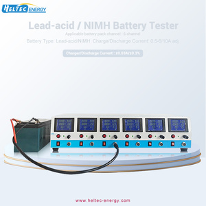 Probador <span class=keywords><strong>de</strong></span> Capacidad <span class=keywords><strong>de</strong></span> Baterías Heltec Energy <span class=keywords><strong>de</strong></span> 6 Canales, 7-23V Carga, 2-20V Descarga, 6A/10A, para Baterías <span class=keywords><strong>de</strong></span> Plomo-Ácido y NiMH, con Reparación <span class=keywords><strong>de</strong></span> Ciclos por Pulsos - Product Image 1