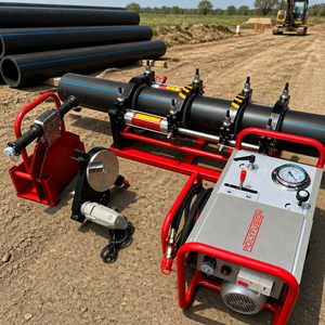 Máquina de Soldadura por Fusión a Tope Semiautomática de <span class=keywords><strong>Polietileno</strong></span> Hidráulico de 200 mm, Serie Polyfusion, <span class=keywords><strong>para</strong></span> Tuberías de HDPE y PE - Product Image 2