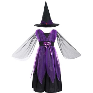 <span class=keywords><strong>ชุด</strong></span>เดรส<span class=keywords><strong>แฟนซี</strong></span>สำหรับเด็กชุดแม่มดสำหรับงานปาร์ตี้ฮาโลวีน ZMHC-004 - Product Image 3