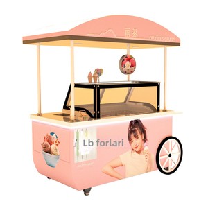 Chariot à glaces d'exportation avec fonction de marche arrière, léger, à trois roues, poussé à la main, modèle de vente de glaces en extérieur <span class=keywords><strong>Liz</strong></span> - Product Image 5
