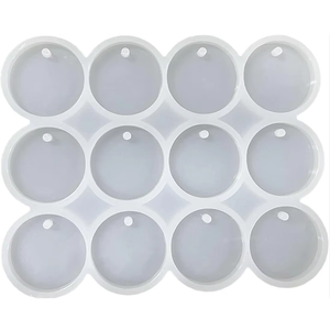 Moule à bougies rond en silicone à 12 cavités, outil de fabrication de bougies DIY - Product Image 1