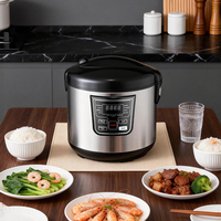 Cuisinière automatique multi-numérique électrique pour cuire le riz, cuisine intelligente 1,8L