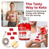 Qbioflex OEM Gummies véganes Keto ACV pour la perte de poids, supplément quotidien, gummies au vinaigre de cidre de pomme pour adultes, stimule l'énergie
