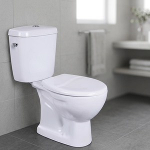 CE Certified European Ceramic One Piece WC Square Dual Flush P <b>Trap</b> Floor Mounted Water Closet Toilet - Product Image 4