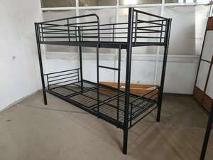 Modern Durable Metal <b>Bunk</b> <b>Bed</b> Divided Split <b>Single</b> <b>Bed</b> Eco-Friendly for Home Hotel School Apartment Bedroom Hospital - Product Image 4